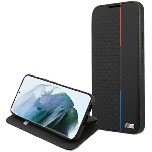 homescreen.pl - Etui BMW BMBKS22MTRTBK Samsung Galaxy S22+ Plus czarny/black bookcase M Collection Triangles