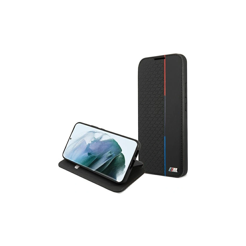 homescreen.pl - Etui BMW BMBKS22STRTBK Samsung Galaxy S22 czarny/black bookcase M Collection Triangles