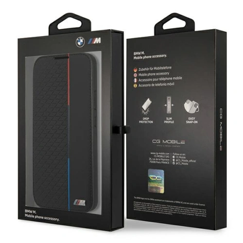 Kup Case BMW BMBKS22STRTBK Samsung Galaxy S22 schwarz/black bookcase M Collection Triangles - BMW285BLK - {ean13} - Sklep Home Screen