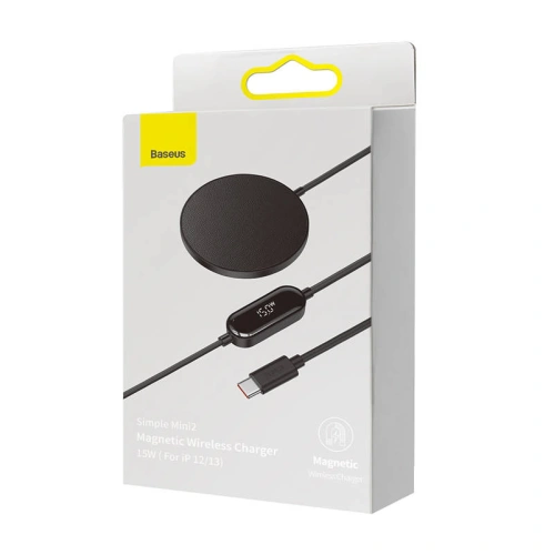 Kup Încărcător wireless inductiv Baseus Simple Mini2 15W (negru) - BSU3090BLK - {ean13} - Sklep Home Screen