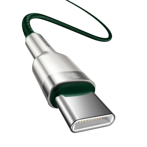 Kup USB-C to USB-C kábel Baseus Cafule, 100W, 2m (zöld) - BSU3091GRN - {ean13} - Sklep Home Screen