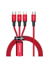 Baseus Rapid Series 3-in-1 cable USB-C micro USB / Lightning / USB-C, 20W, 1.5m (red)