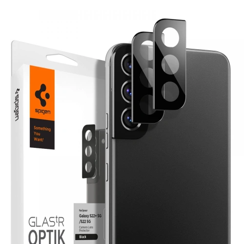 Kup Sticlă securizată pentru aparat Spigen Optik Camera Lens Samsung Galaxy S22/S22+ Plus Negru [2 PACK] - SPN2134BLK - {ean13} - Sklep Home Screen