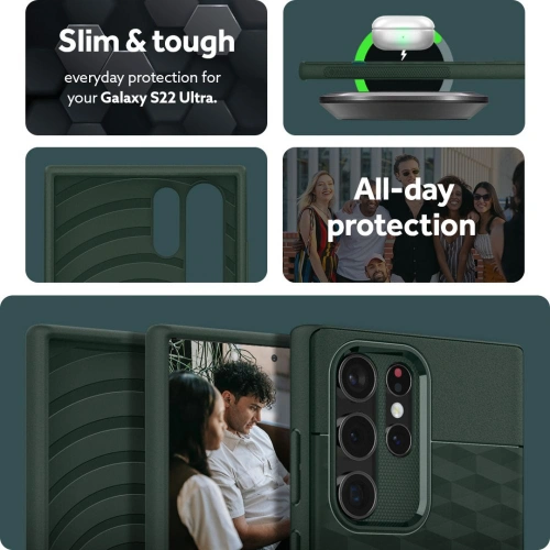 Buy Caseology Parallax Samsung Galaxy S22 Ultra Midnight Green - CSL048MDTGRN - {ean13} - Home Screen Store Europe