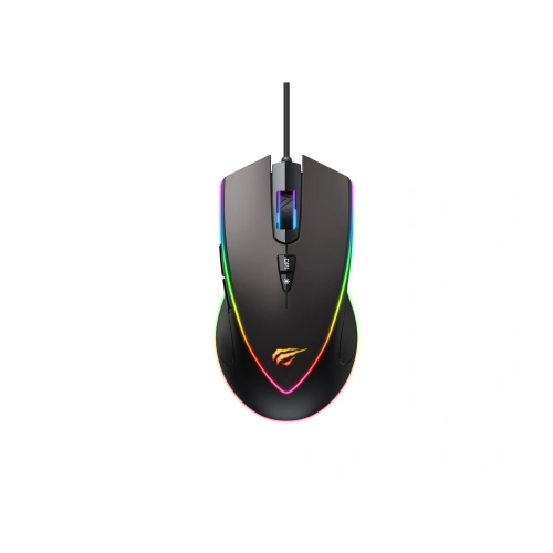 Kup Gaming-Maus Havit MS1017 RGB 800-6400 DPI (schwarz&ocker) - HVT149BLKOCH - {ean13} - Sklep Home Screen