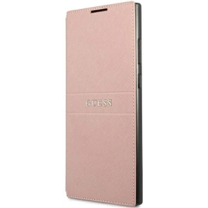 Kup Etui Guess GUBKS22LPSASBPI Samsung Galaxy S22 Ultra różowy/pink book Saffiano Stripes - GUE1604PNK - {ean13} - Sklep Home Screen