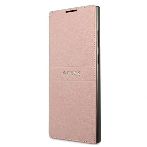 Kup Etui Guess GUBKS22LPSASBPI Samsung Galaxy S22 Ultra růžový/pink book Saffiano Stripes - GUE1604PNK - {ean13} - Sklep Home Screen