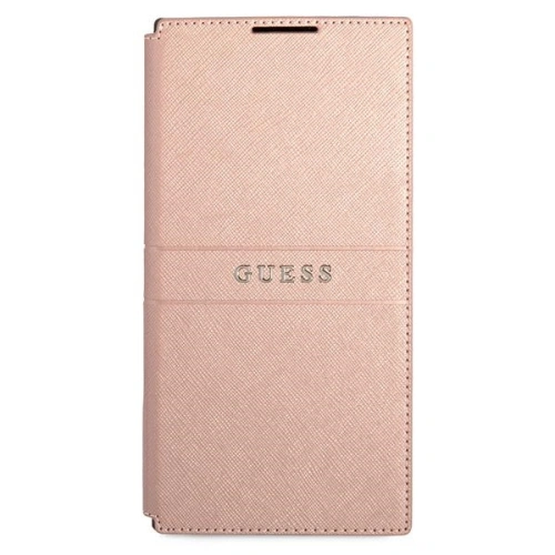 Buy Guess GUBKS22LPSASBPI Samsung Galaxy S22 Ultra pink book Saffiano Stripes - GUE1604PNK - {ean13} - Home Screen Store Europe