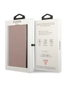 Kup Case Guess GUBKS22LPSASBPI Samsung Galaxy S22 Ultra rosa/pink Buch Saffiano Streifen - GUE1604PNK - {ean13} - Sklep Home Screen