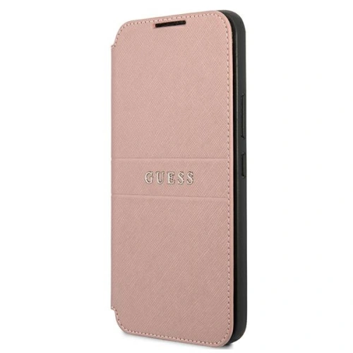 Buy Guess GUBKS22MPSASBPI Samsung Galaxy S22+ Plus pink book Saffiano Stripes - GUE1605PNK - {ean13} - Home Screen Store Europe