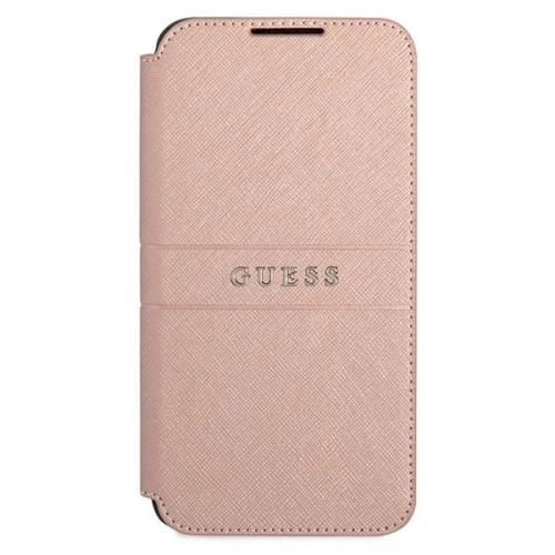 Buy Guess GUBKS22MPSASBPI Samsung Galaxy S22+ Plus pink book Saffiano Stripes - GUE1605PNK - {ean13} - Home Screen Store Europe