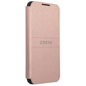 homescreen.pl - Etui Guess GUBKS22MPSASBPI Samsung Galaxy S22+ Plus różowy/pink book Saffiano Stripes