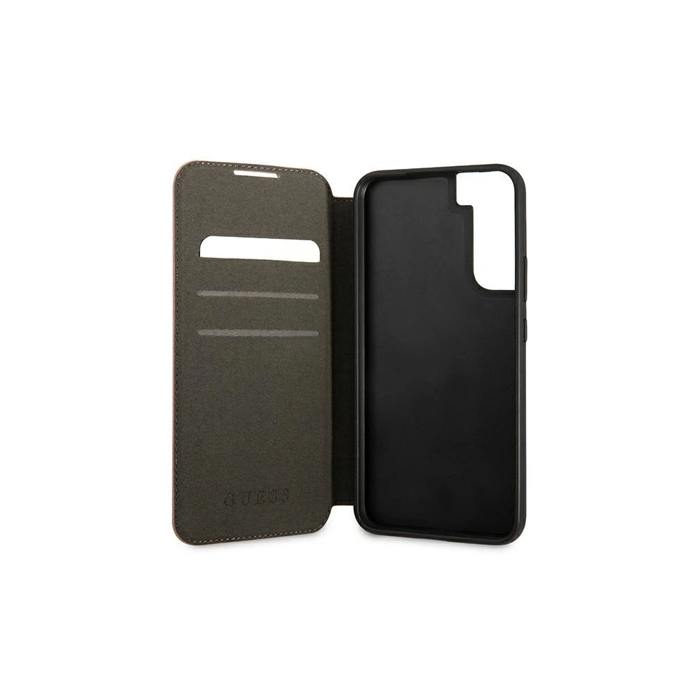 homescreen.pl - Etui Guess GUBKS22MPSASBPI Samsung Galaxy S22+ Plus różowy/pink book Saffiano Stripes