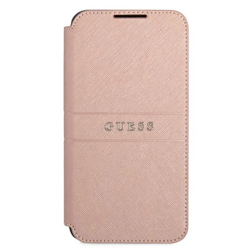 Kup Etui Guess GUBKS22SPSASBPI Samsung Galaxy S22 różowy/pink book Saffiano Stripes - GUE1606PNK - {ean13} - Sklep Home Screen
