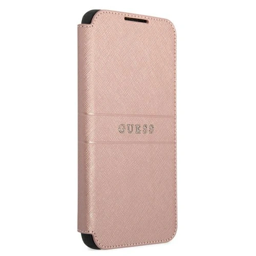 Kup Etui Guess GUBKS22SPSASBPI Samsung Galaxy S22 růžový/pink book Saffiano Stripes - GUE1606PNK - {ean13} - Sklep Home Screen