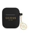 Case Guess GUA2LSC4EK Apple AirPods schwarz/schwarz Silikon Charm 4G Kollektion