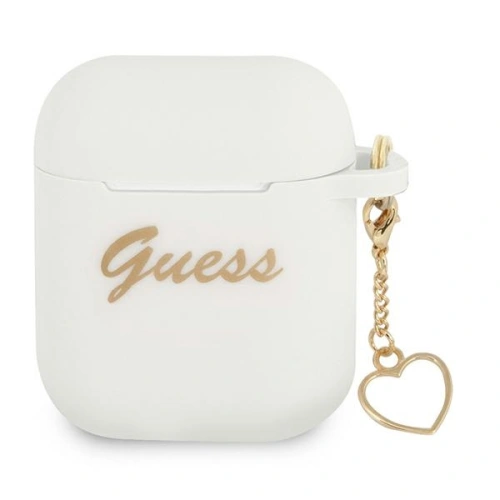 Kup Etui Guess GUA2LSCHSH Apple AirPods alb/white Silicon Charm Heart Collection - GUE1609WHT - {ean13} - Sklep Home Screen