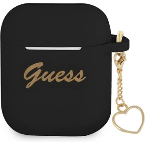 Kup Etui Guess GUA2LSCHSK Apple AirPods negru/black Silicone Charm Heart Collection - GUE1610BLK - {ean13} - Sklep Home Screen