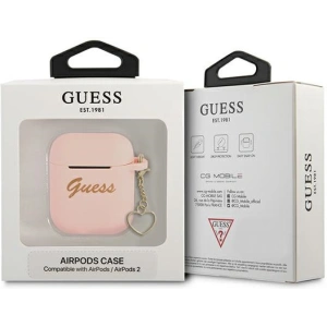 Kup Etui Guess GUA2LSCHSP Apple AirPods różowy/pink Silicone Charm Heart Collection - GUE1611PNK - {ean13} - Sklep Home Screen