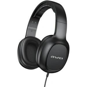 AWEI sluchátka přes hlavu GM-6 jack 3,5mm černá/black