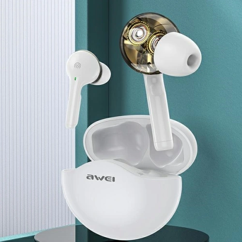 Buy AWEI earphones Bluetooth T12 TWS white - AWEI093WHT - {ean13} - Home Screen Store Europe