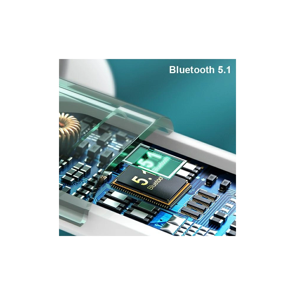 AWEI słuchawki sportowe Bluetooth T12 TWS białe/white