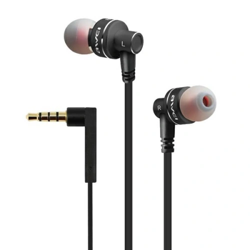 Kup AWEI căști stereo ES-10TY jack de 3,5mm negru. - AWEI094BLK - {ean13} - Sklep Home Screen