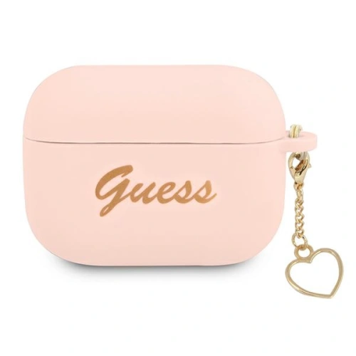 Kup Case Guess GUAPLSCHSP Apple AirPods Pro rosa/pink Silikon Charm Herz Kollektion - GUE1615PNK - {ean13} - Sklep Home Screen