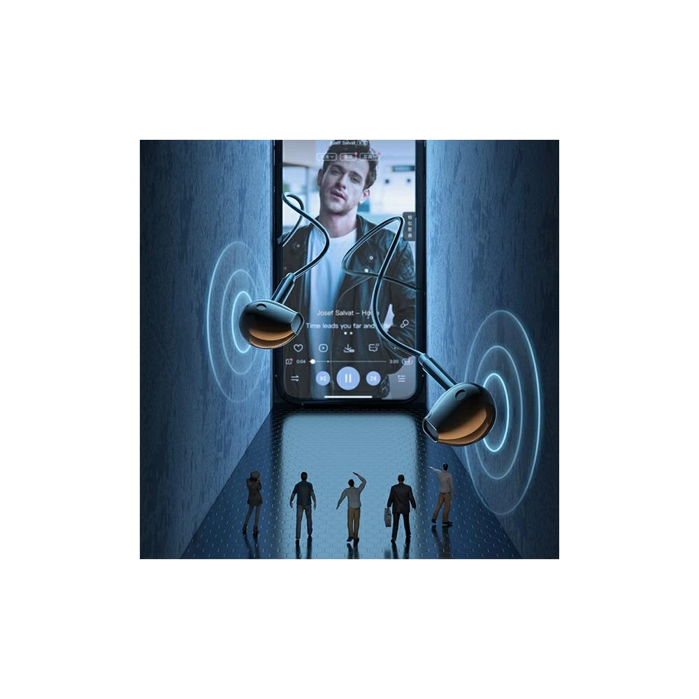 AWEI słuchawki stereo PC-7 3,5mm jack czarny/black