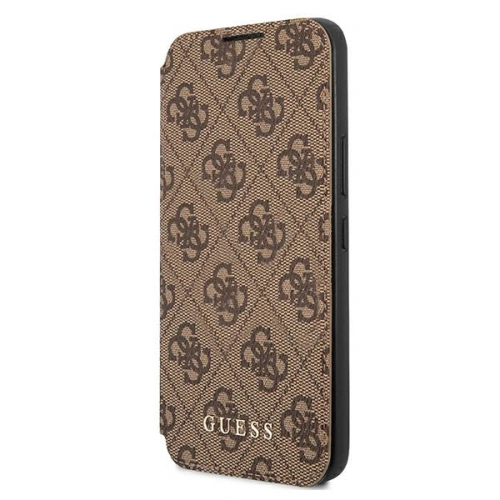 homescreen.pl - Etui Guess GUBKS22MG4GFBR Samsung Galaxy S22+ Plus brązowy/brown book 4G Metal Gold Logo