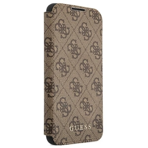 homescreen.pl - Etui Guess GUBKS22MG4GFBR Samsung Galaxy S22+ Plus brązowy/brown book 4G Metal Gold Logo