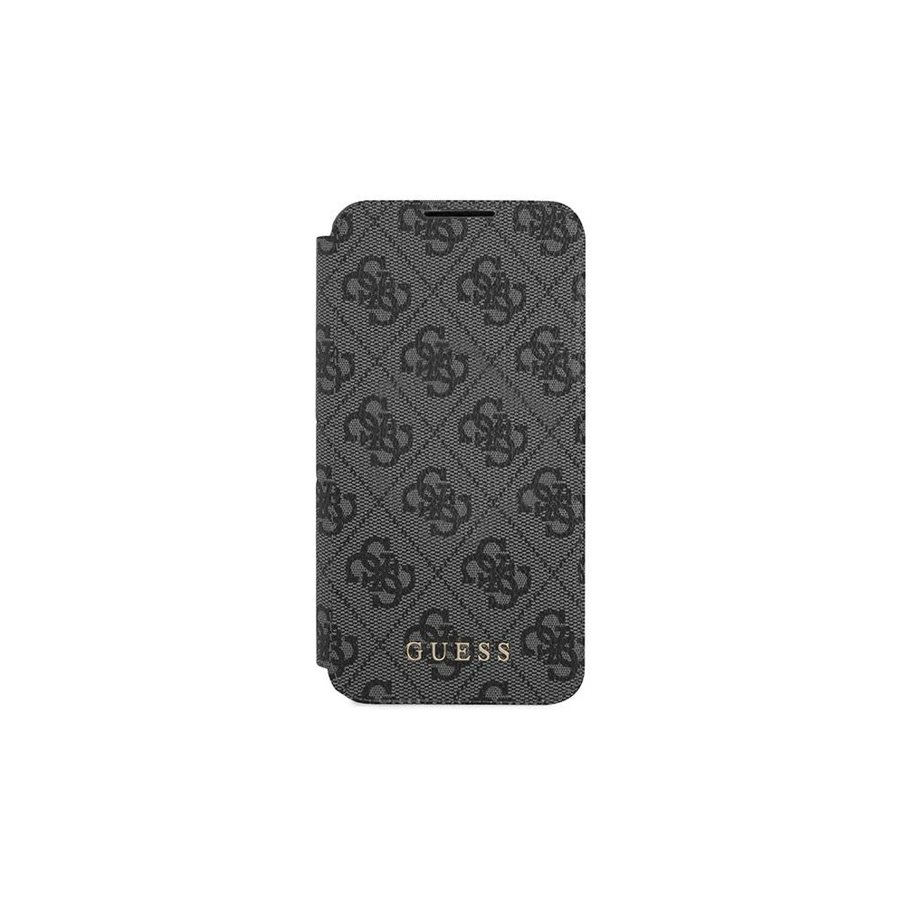 homescreen.pl - Etui Guess GUBKS22MG4GFGR Samsung Galaxy S22+ Plus szary/grey book 4G Metal Gold Logo