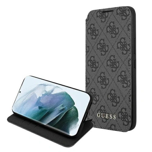 Kup Etui Guess GUBKS22MG4GFGR Samsung Galaxy S22+ Plus szary/grey book 4G Metal Gold Logo - GUE1619GRY - {ean13} - Sklep Home Screen