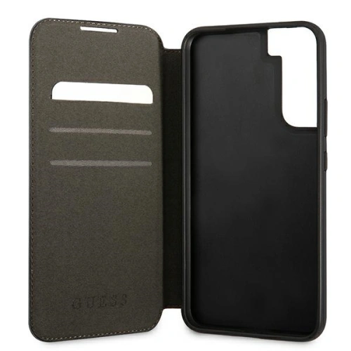 Kup Case Guess GUBKS22MG4GFGR Samsung Galaxy S22+ Plus grau/grey Buch 4G Metall Gold Logo - GUE1619GRY - {ean13} - Sklep Home Screen