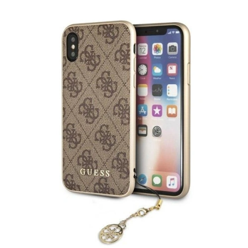 Kup Etui Guess GUHCPXGF4GBR Apple iPhone X/XS hnědý tvrdý kryt 4G Charms Collection - GUE311BR - {ean13} - Sklep Home Screen