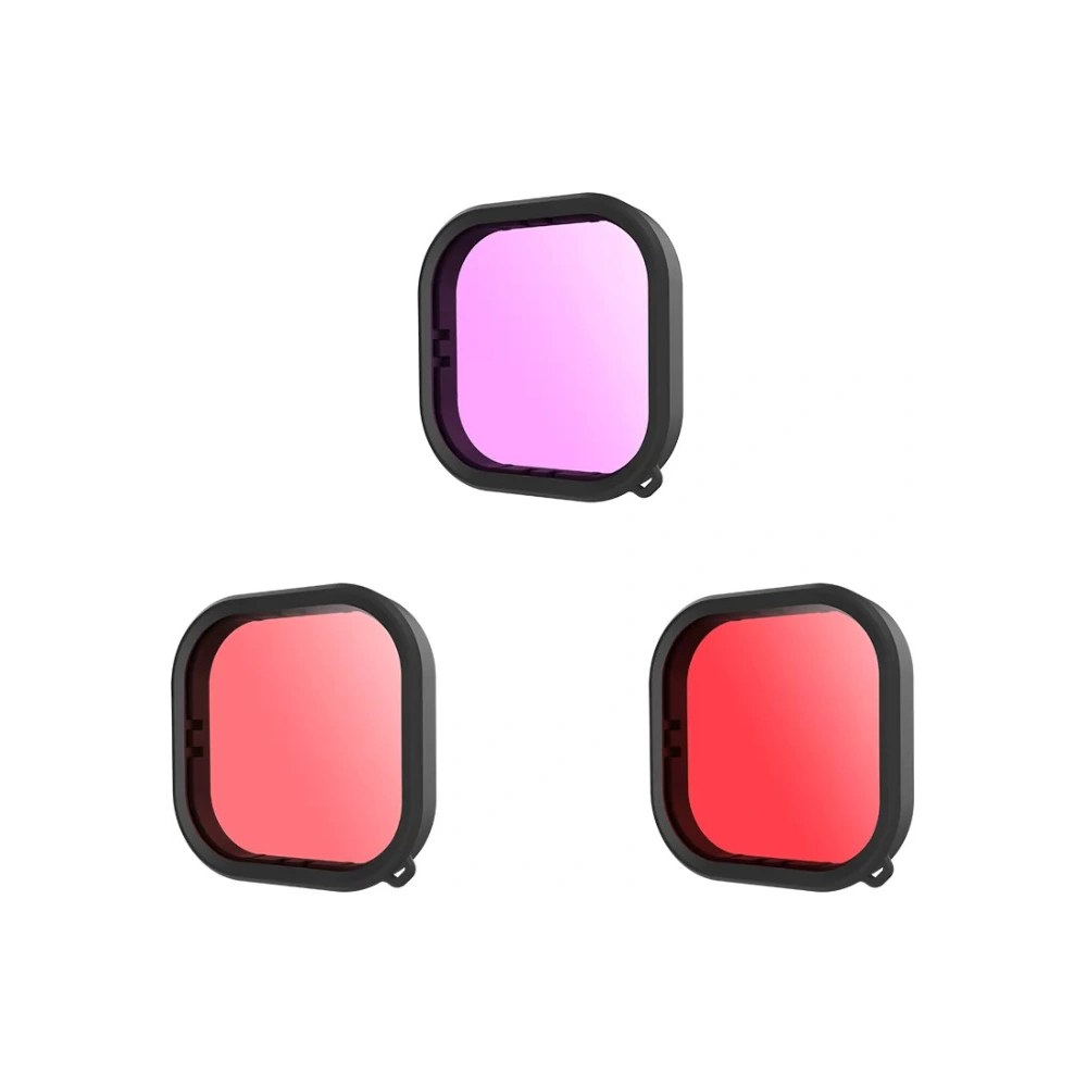 Zestaw filtrów wodoodpornych Telesin dla GoPro Hero 9 / Hero 10 (GP-FLT-904)