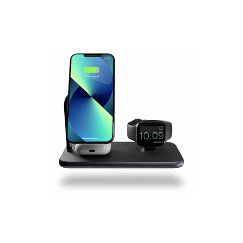 Kup Bezdrátová nabíječka ZENS Aluminium Magnetic + Hodinový 4in1 bezdrátový nabíječ 20W MagSafe (černý) - ZENS005BLK - {ean13} - Sklep Home Screen