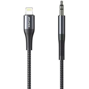 Kup Adapter AWEI CL-116L Lightning/Jack 3.5 czarny/black - AWEI097BLK - {ean13} - Sklep Home Screen