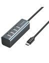 HUB AWEI CL-122T 4xUSB-A/USB-C černý/black