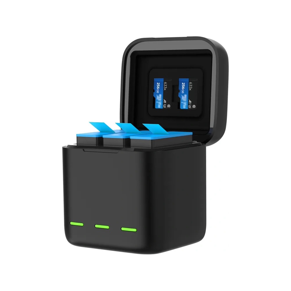 Ładowarka trójkanałowa box Telesin dla GoPro Hero 9 / Hero 10 (GP-BCG-901)