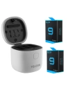 Buy Telesin 3-slot waterproof charger Allin box for GoPro Hero 9 / Hero 10 + 2 batteries (GP-BTR-905-GY) - TLS035 - {ean13} - Home Screen Store Europe
