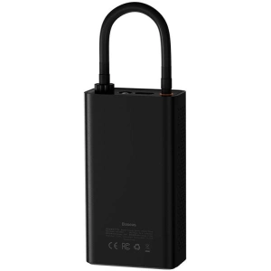 Mini autós kompresszor Baseus 2500mAh akkumulátorral (fekete)