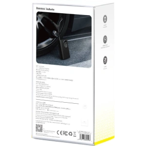 Mini automobilový kompresor Baseus s akumulátorem 2500mAh (černý)
