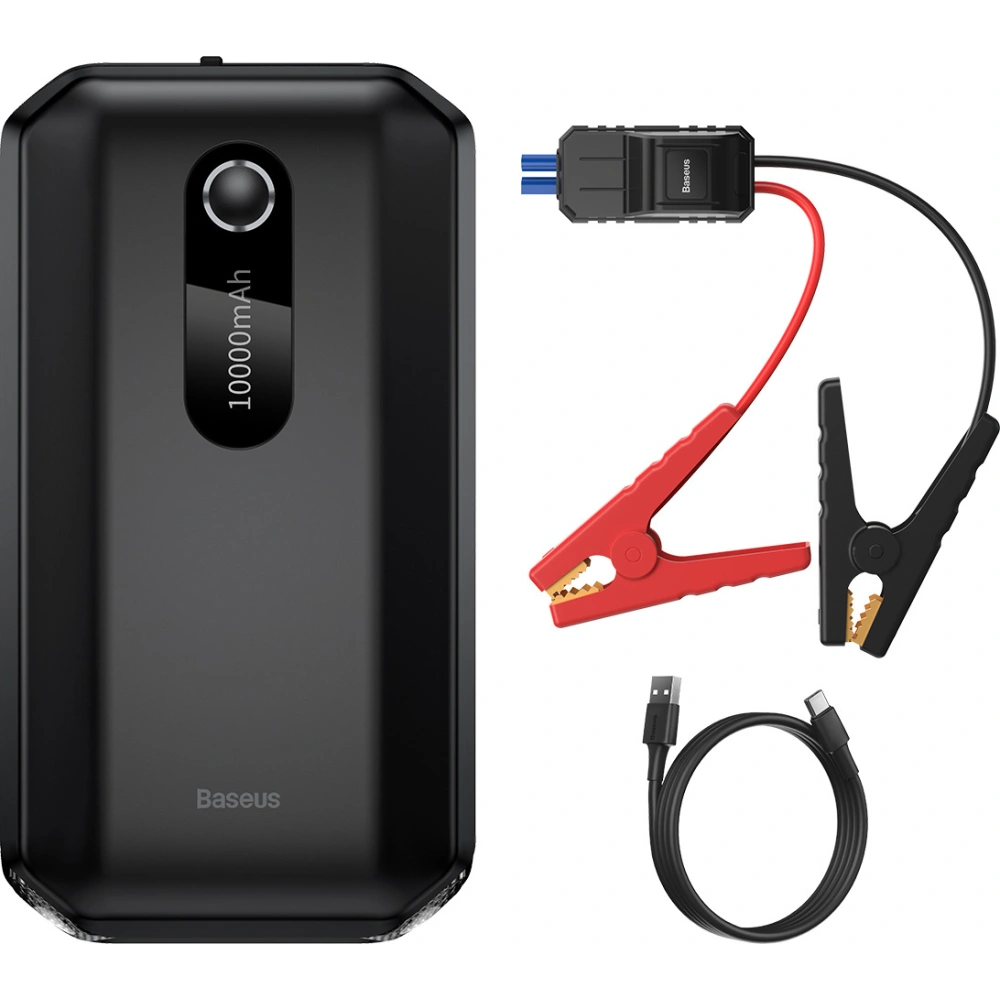 Powerbank / Rozrusznik Baseus Super Energy Car Jump Starter, 10000mAh, 1000A, USB (czarny)
