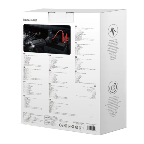 Kup Powerbank / Rozrusznik Baseus Super Energy Car Jump Starter, 10000mAh, 1000A, USB (černý) - BSU3097BLK - {ean13} - Sklep Home Screen