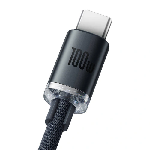 Kup Cablul USB la USB-C Baseus Crystal, 100W, 1.2m (negru) - BSU3099BLK - {ean13} - Sklep Home Screen