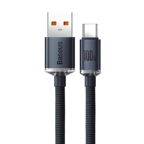 Kup USB-C zu USB-Kabel Baseus Crystal, 100W, 1.2m (schwarz) - BSU3099BLK - {ean13} - Sklep Home Screen