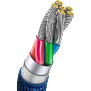 Baseus Crystal USB-A/USB-C Cable 100W, 1.2m (blue)