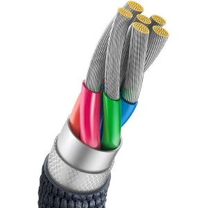 Kabel USB-A / USB-C Baseus Crystal, 100W, 2m (czarny)