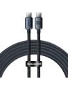 USB-C zu USB-C Kabel Baseus Crystal, 100W, 1.2m (schwarz)